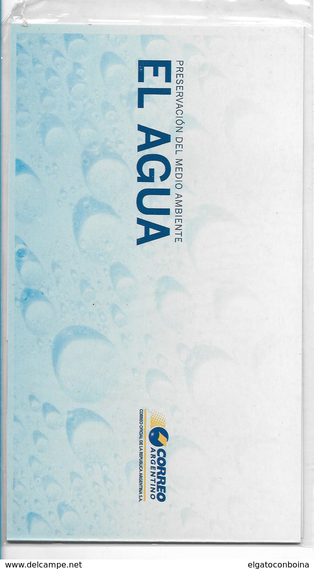 ARGENTINA LETS TAKE CARE THE WATER SPECIAL PRESENTATION BOOKLET - ECOLOGY ENVIRONMENT CARE - Nuevos