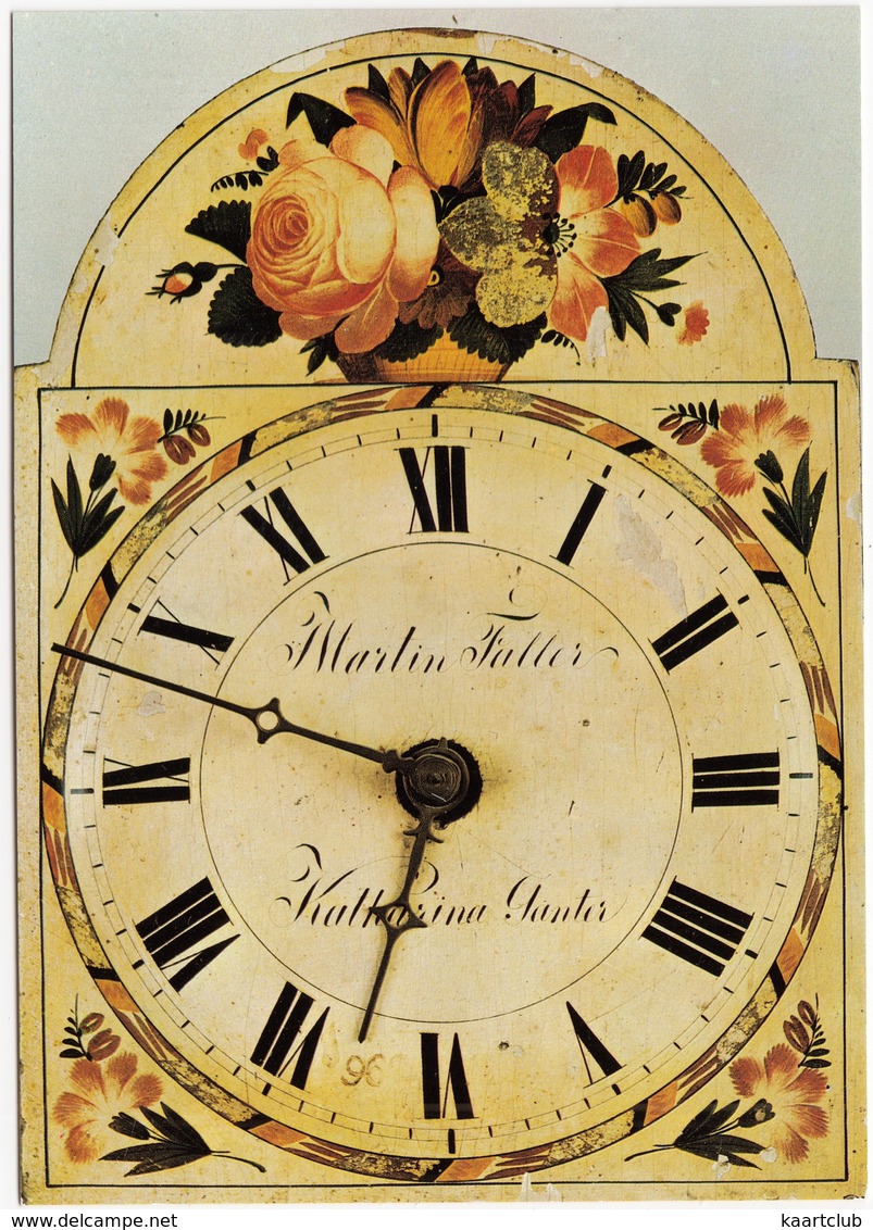 Furtwangen: Schwarzwälder Lackschilduhr; Hochzeituhr, 1827 - Historische Uhrensammlung - UHR/CLOCK/KLOK/HORLOGE - Furtwangen