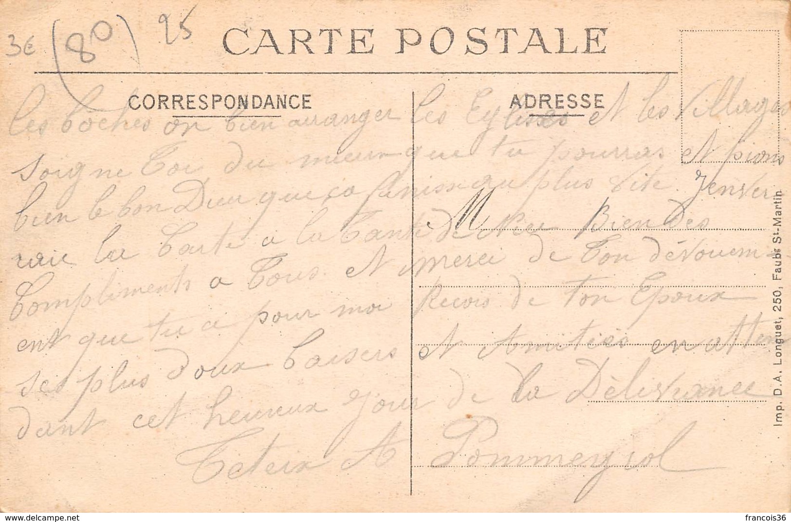 L'Echelle St Saint Aurin (80) - La Ferme Après Le Bombardement Allemand - Ruines - Autres & Non Classés