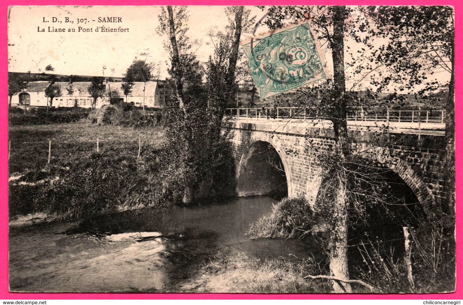Samer - La Liane Au Pont D'Etienfort - Edit. L.D.B. 307 - 1906 - Samer
