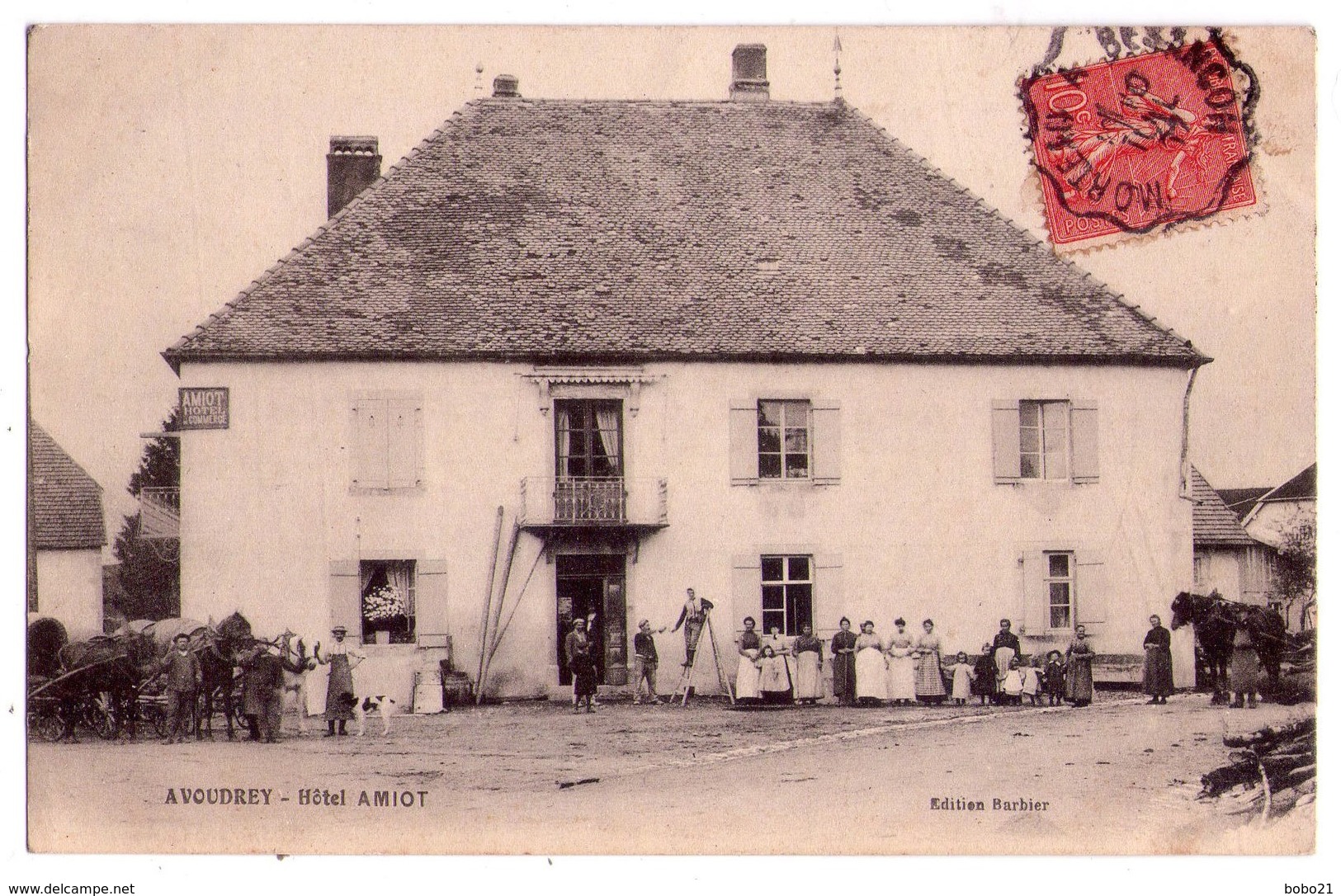 1534 - Avoudrey ( 25 ) - Hotel Amiot - éd. Barbier - - Autres & Non Classés