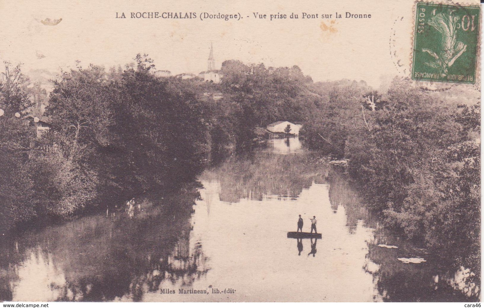 CPA - LA ROCHE CHALAIS - VUE PRISE DU PONT SUR LA DRONNE - Autres & Non Classés