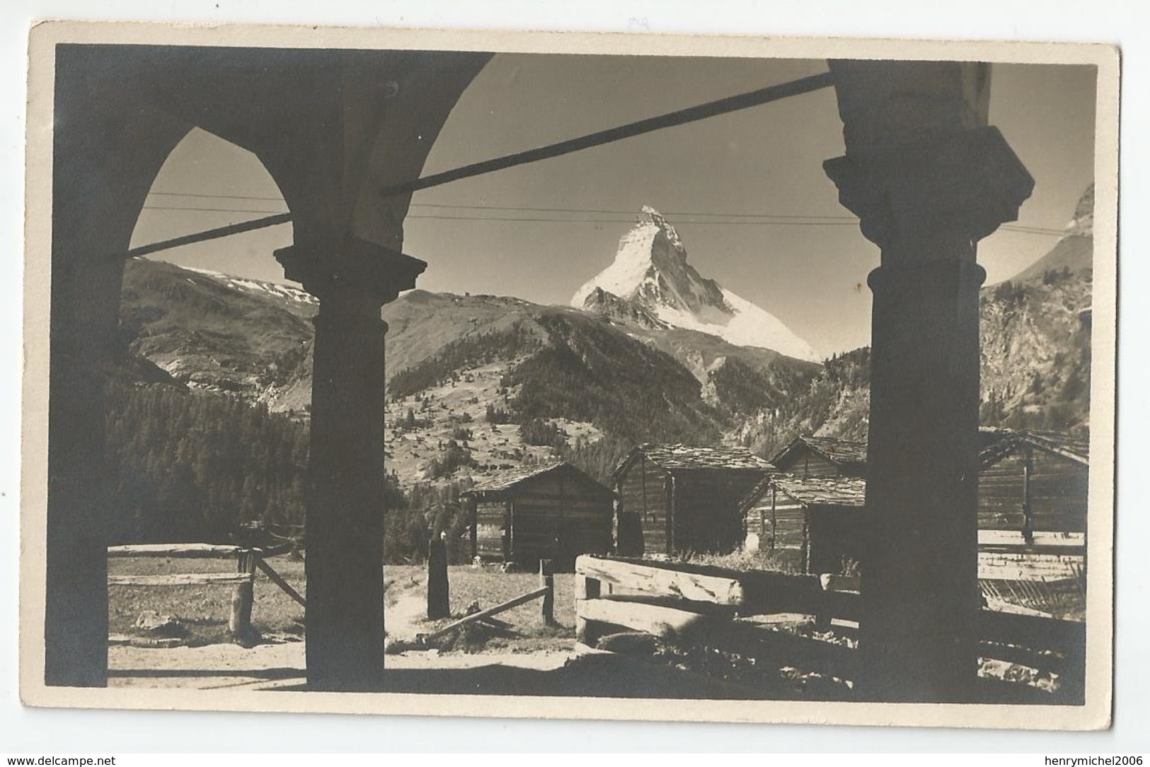 Suisse Valais Bei Zermatt Blick Gegen Matterhorn Ed Photo Thalwil - Zermatt