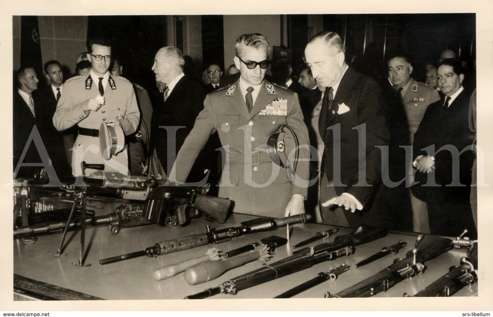 Postcard / ROYALTY / Belgium / Belgique / Roi Baudouin / Koning Boudewijn / Mohammad Reza Pahlavi / Iran / 1960 - Herstal