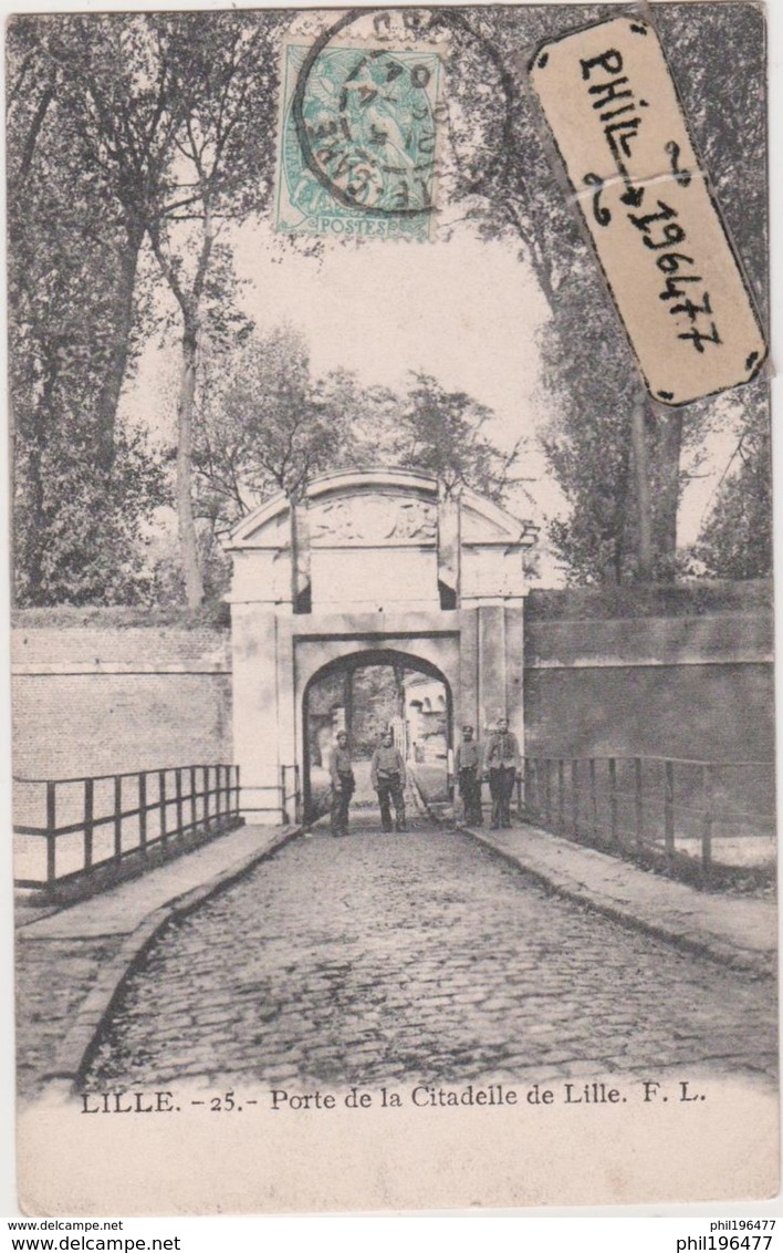 59 Lille - Cpa / Porte De La Citadelle. - Lille