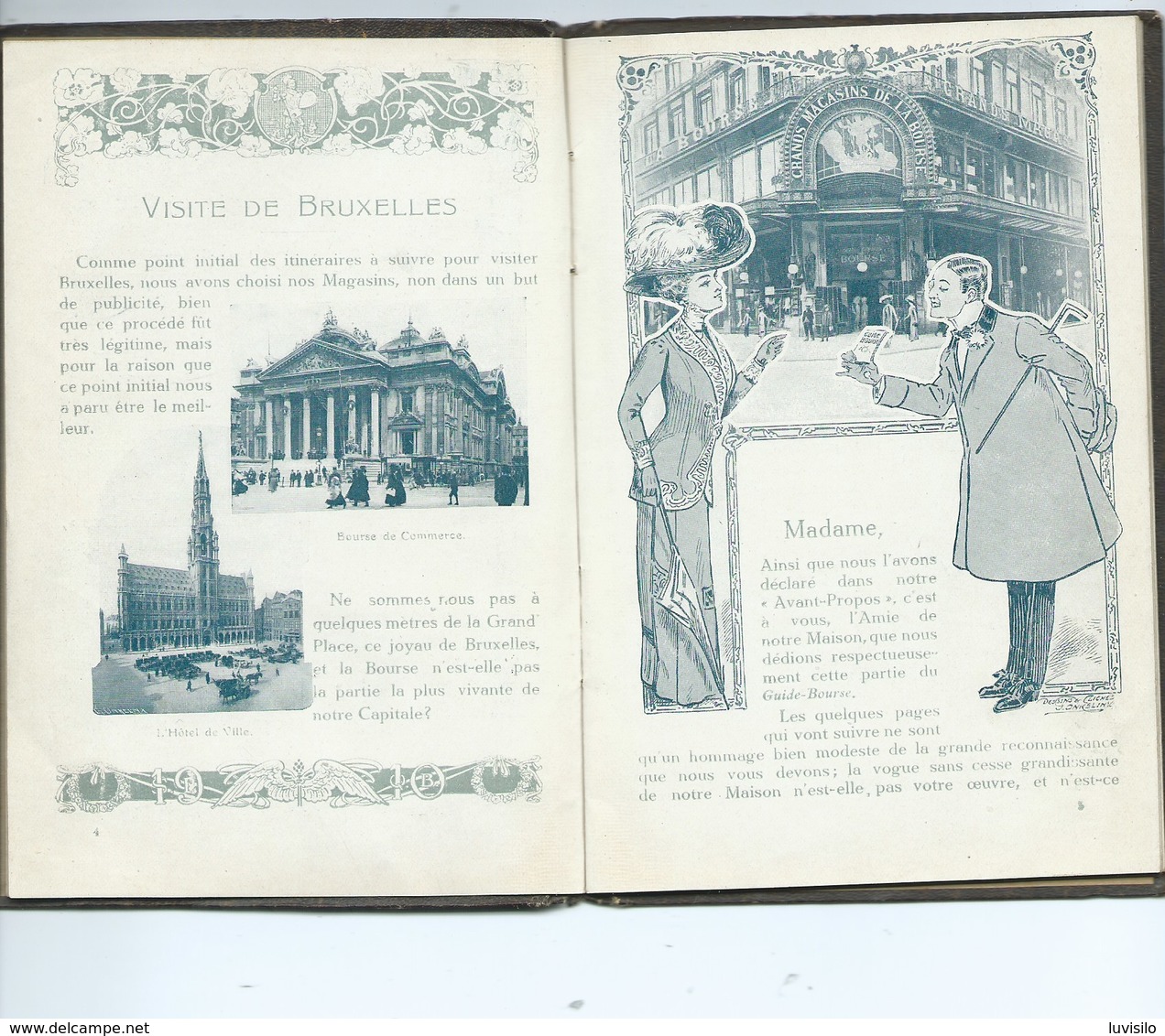 Bruxelles Expo Exposition 1910 Offert Par Les Grands Magasins De La Bourse ( 48 Pages  ) Voir Les Scans Pour L'état - Expositions Universelles