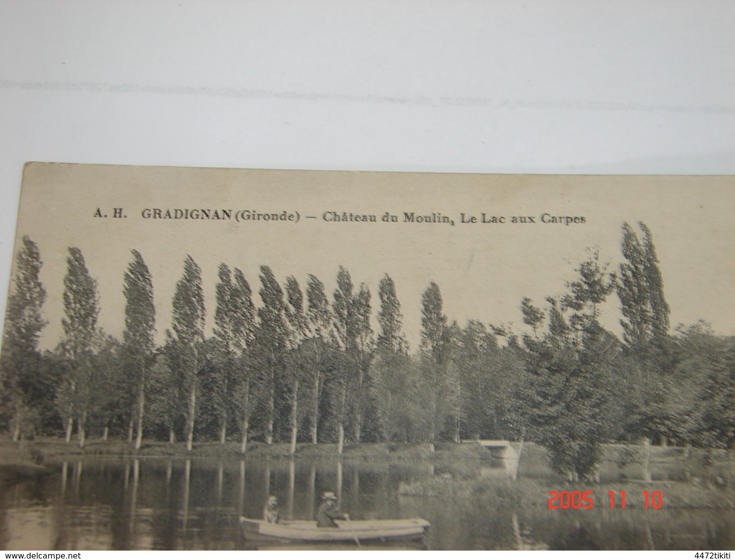C.P.A.- Gradignan (33) - Château Du Moulin - Le Lac Aux Carpes - 1915 - SUP (Y55) - Gradignan
