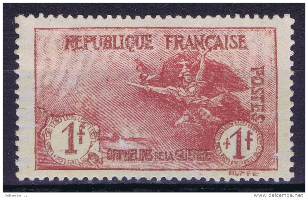 France : Yv Nr  154 MH/* Flz/ Charniere  1917 Orphelis - Neufs
