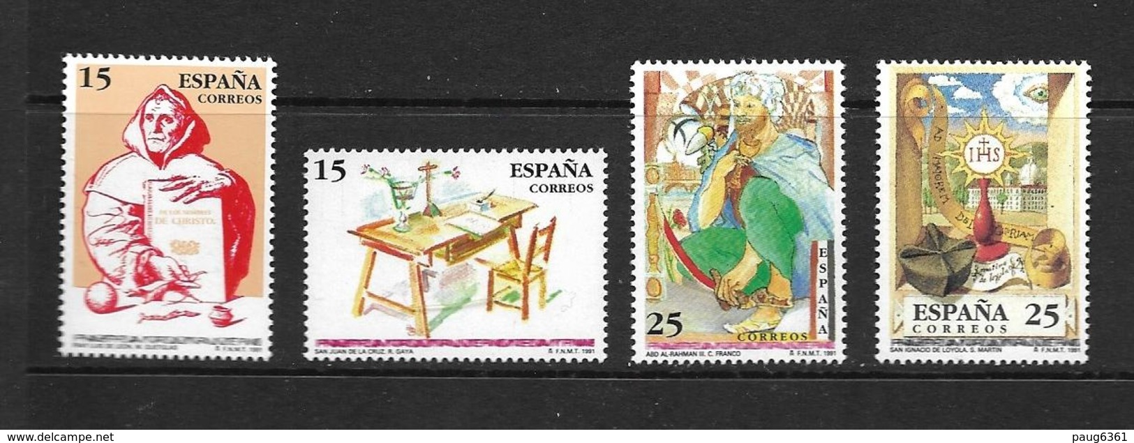 ESPAGNE 1991 PERSONNAGES CELEBRES  YVERT N°2723/26  NEUF MNH** - Nuovi