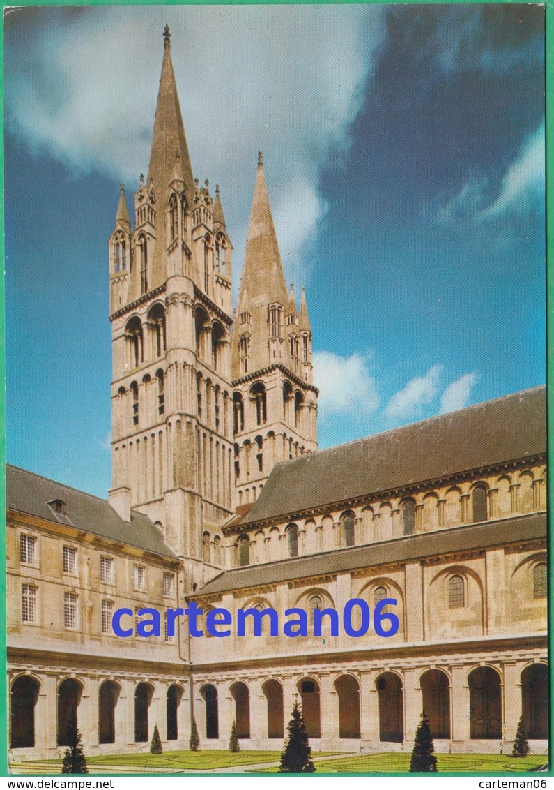 14 - Caen - Les Flèches De L'église Saint Etienne Et Le Cloître De L'Abbaye Aux Hommes - Editeur: Pierron N°14 - Caen