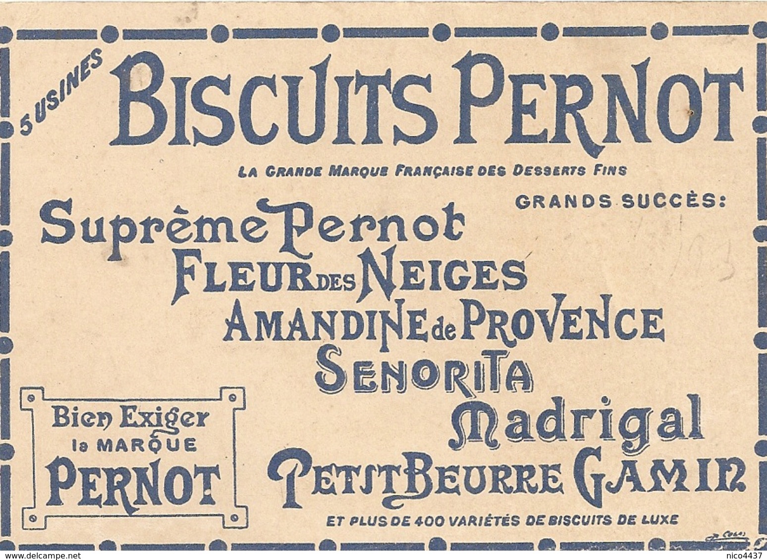 Chromo Biscuits Pernot Histoire Habitation Humaine Maures - Pernot