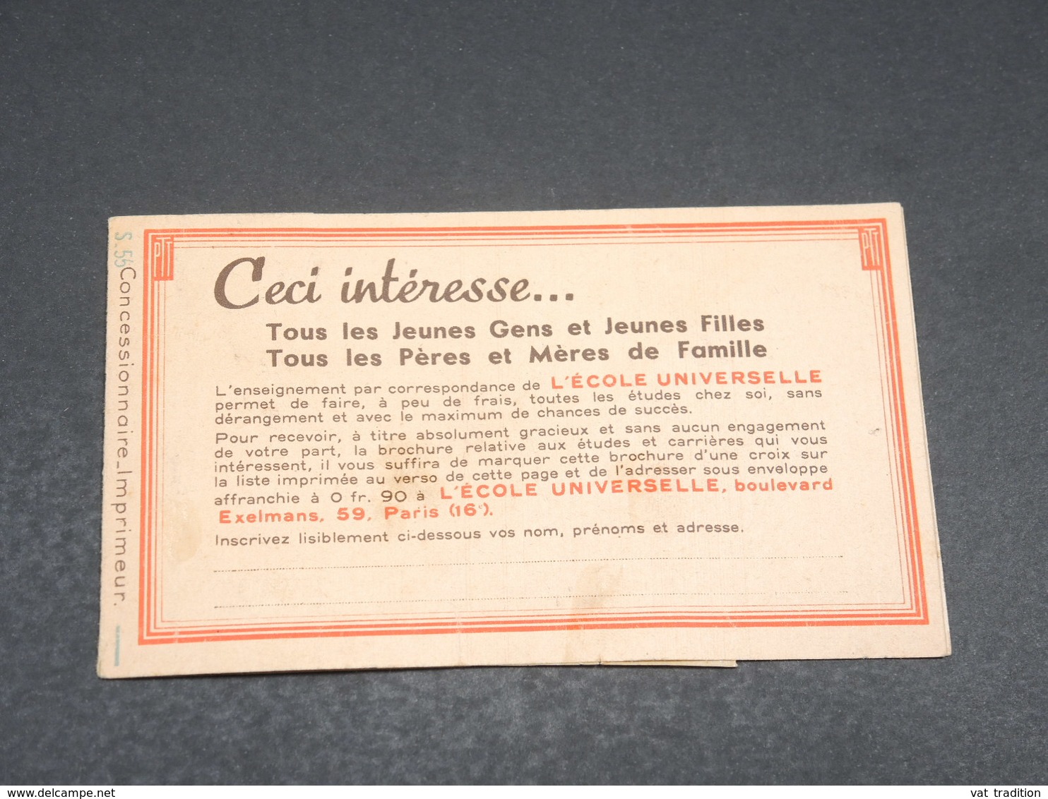 FRANCE - Couverture ( Sans Timbres ) De Carnet - L 17768 - Autres & Non Classés