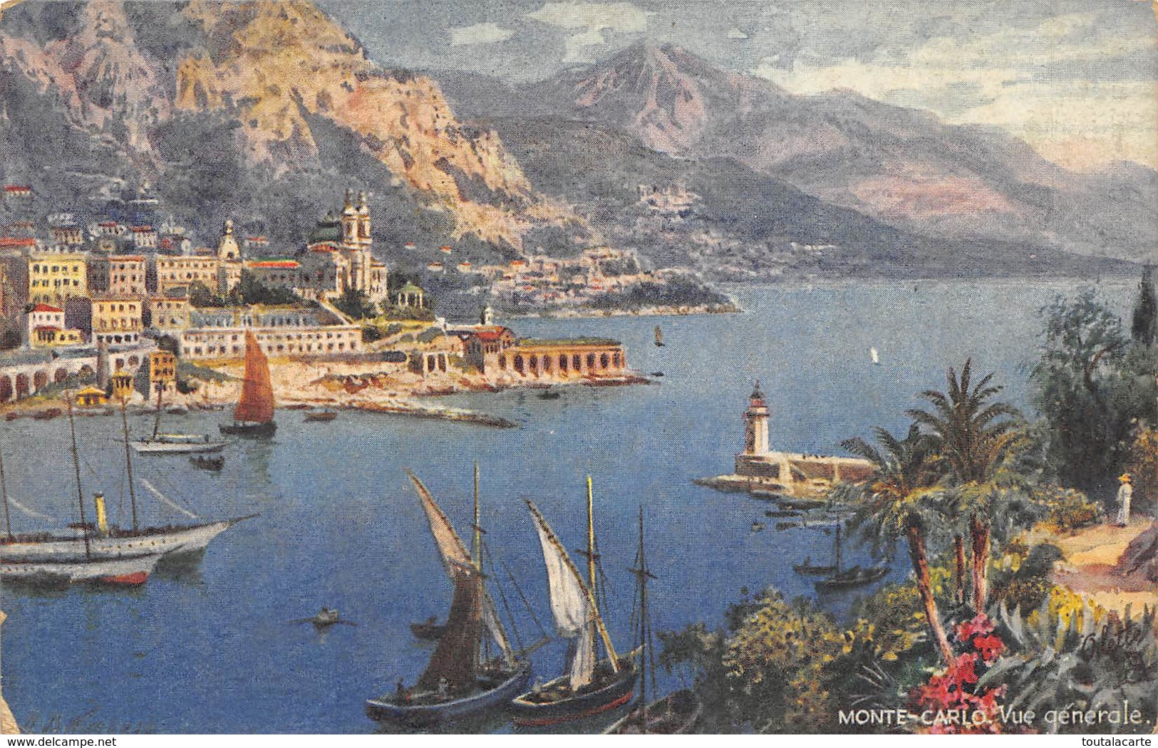 CPA MONACO MONTE CARLO VUE GENERALE Oilette Tuck - Monte-Carlo