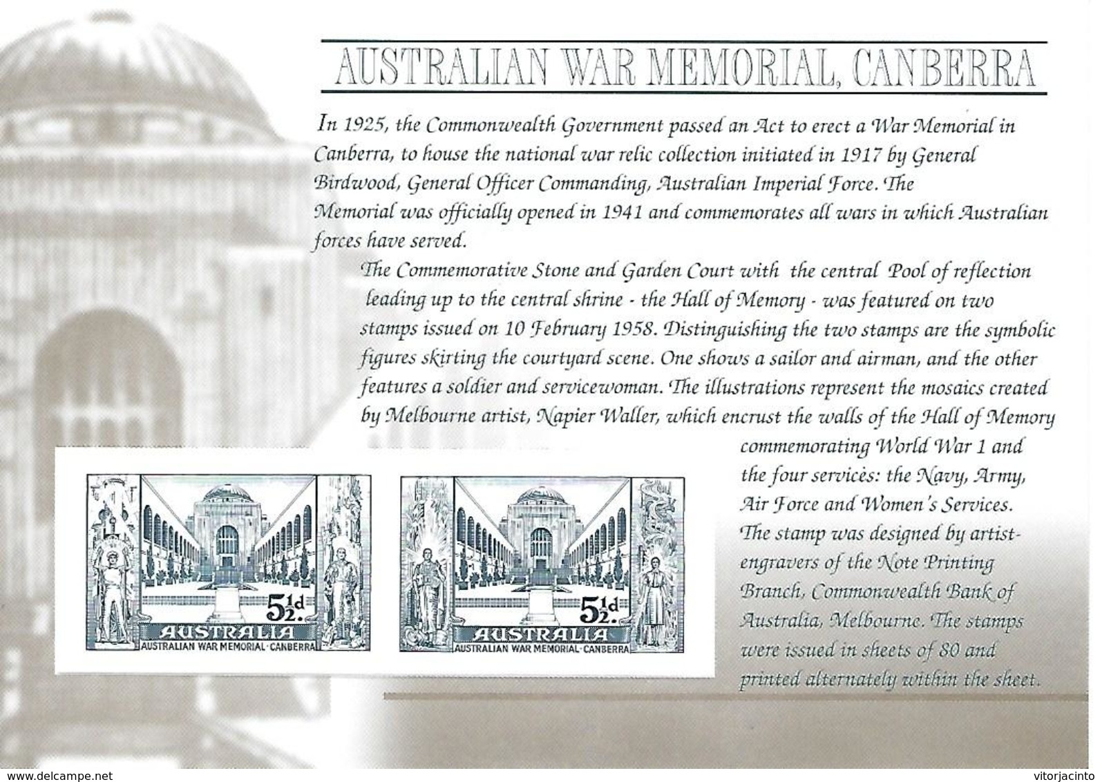 Australian War Memorial, Canberra - Essais & Réimpressions