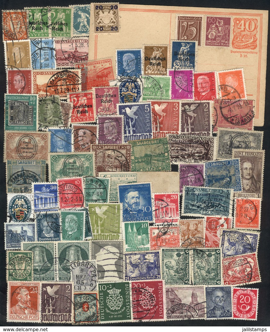 104 GERMANY: Lot Of Varied Stamps, Some Very Interesting, Fine To VF General Quality, Low Start!! - Other & Unclassified