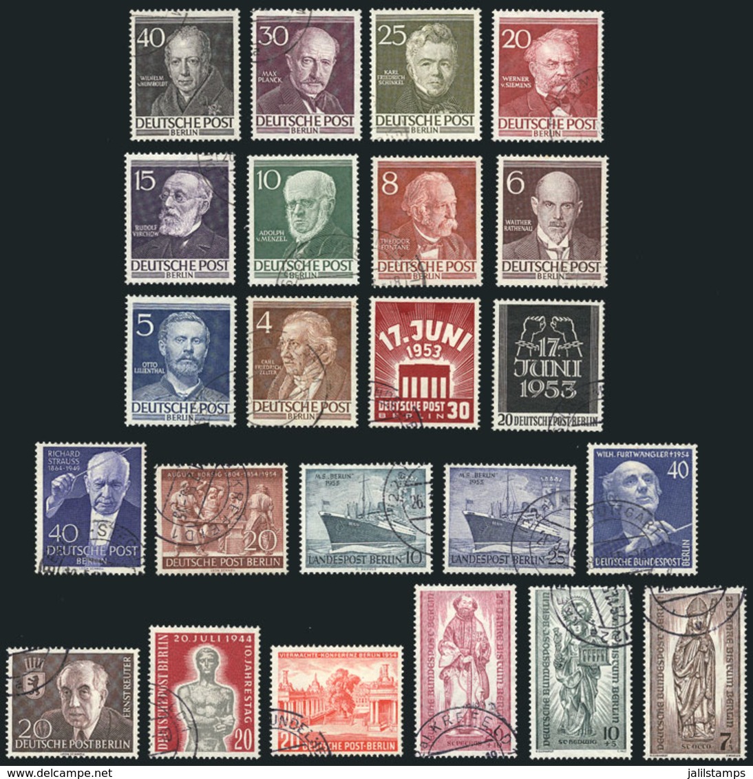 113 GERMANY: Lot Of Good Stamps And Sets Of 1950s, Very Fine Quality, Low Start! - Sonstige & Ohne Zuordnung