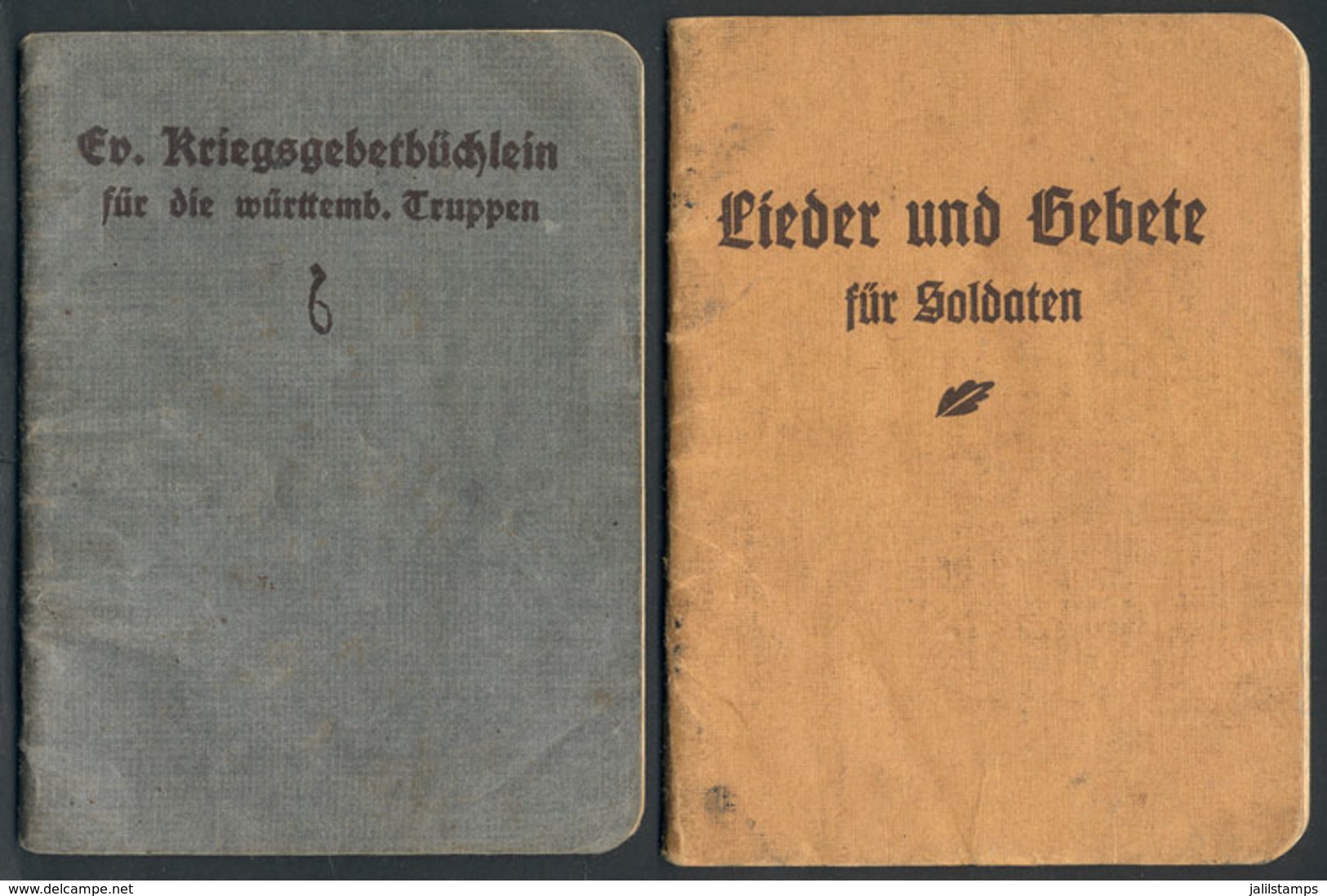 121 GERMANY: 2 Pocket Books Given To Soldiers During The War, VF Quality! - 1801-1900