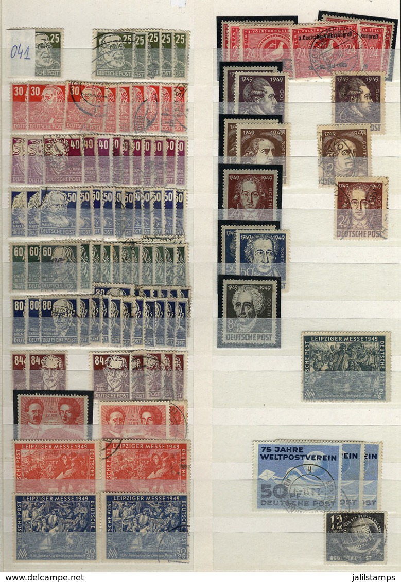 139 EAST GERMANY: Stockbook With Stamps (most Used) In General Of Fine To VF Quality, High Catalogue Value, Good Opportu - Altri & Non Classificati