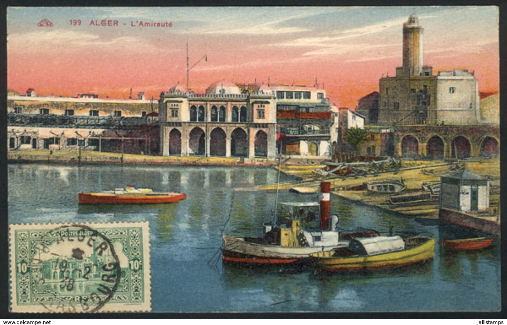 175 ALGERIA: ALGIERS: L'Amiraute, Architecture, Old Maximum Card, VF Quality - Cartoline Maximum