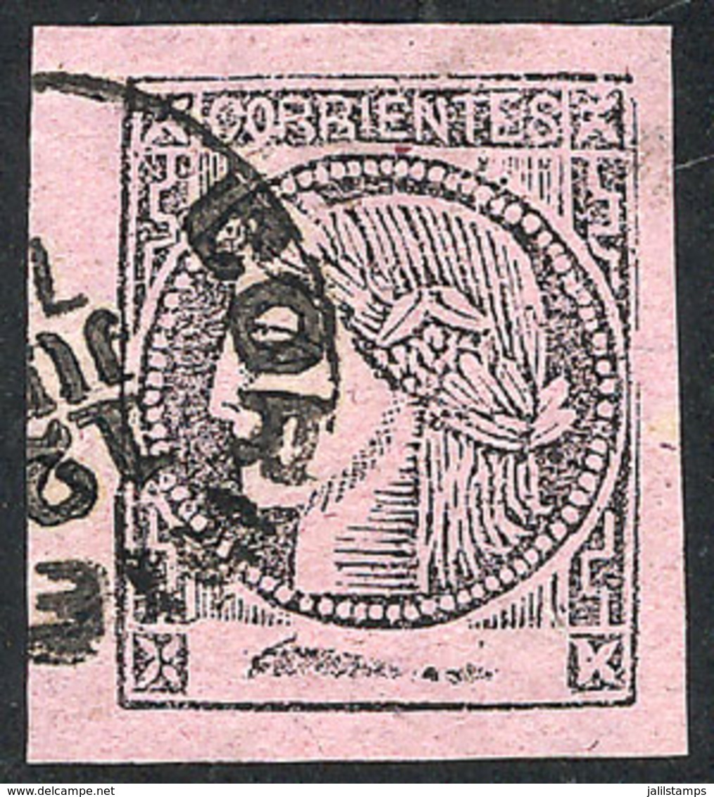 217 ARGENTINA: GJ.11, Rose, Fantastic Used Example, Wide Margins, Excellent Quality! - Corrientes (1856-1880)