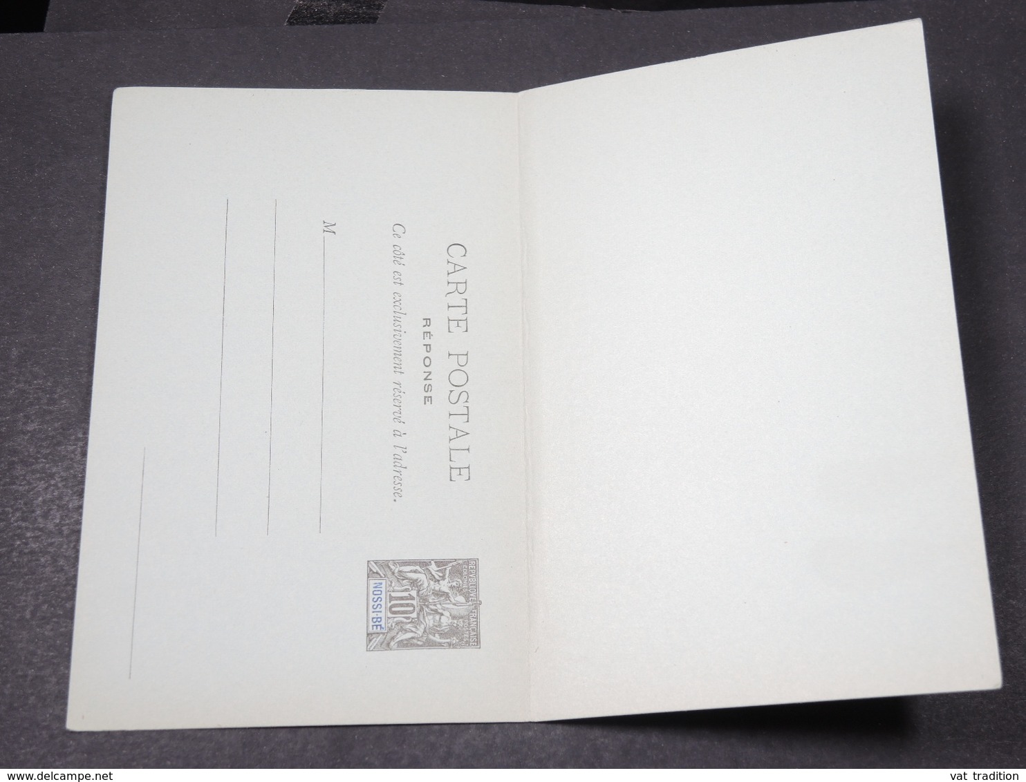 NOSSI BE - Entier Postal Type Groupe Avec Réponse Non Circulé - L 17808 - Covers & Documents