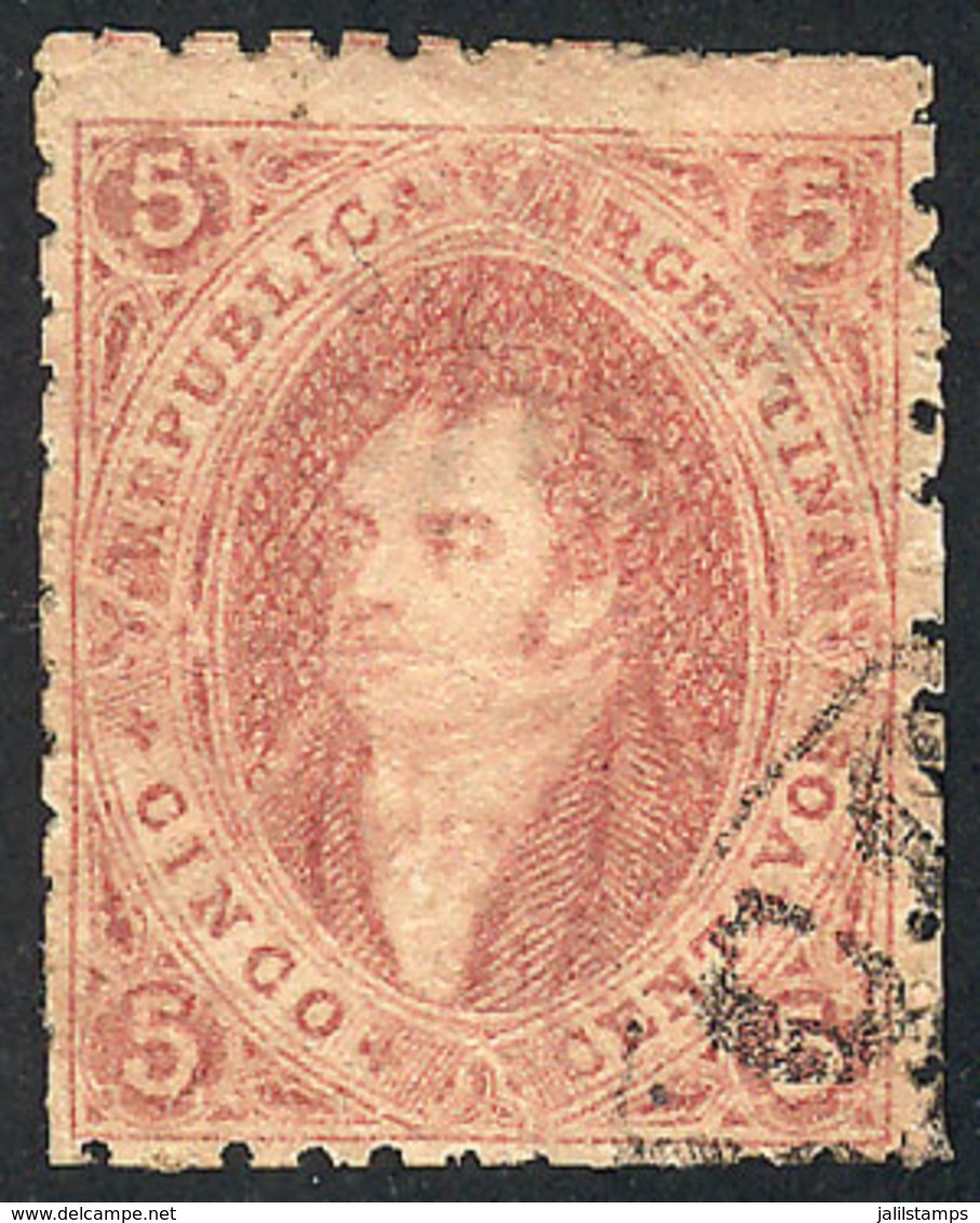 252 ARGENTINA: GJ.20, 3rd Printing, Very Good Carminish Dun-red Color, Clear Impression, Superb! - Unused Stamps