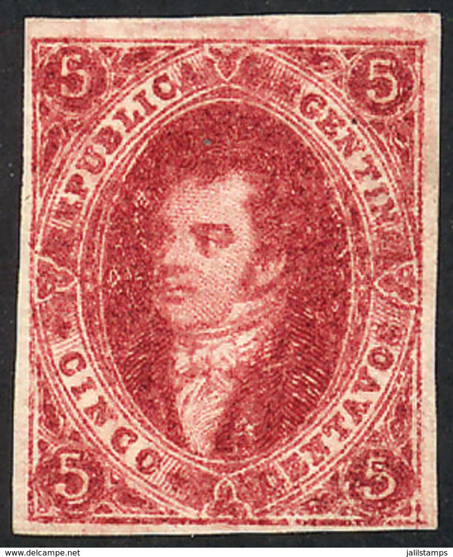 292 ARGENTINA: PROOF Of 5th Printing Printed In Buenos Aires On Thick Paper Of 100 Microns, Laid In Both Direction (""he - Nuovi
