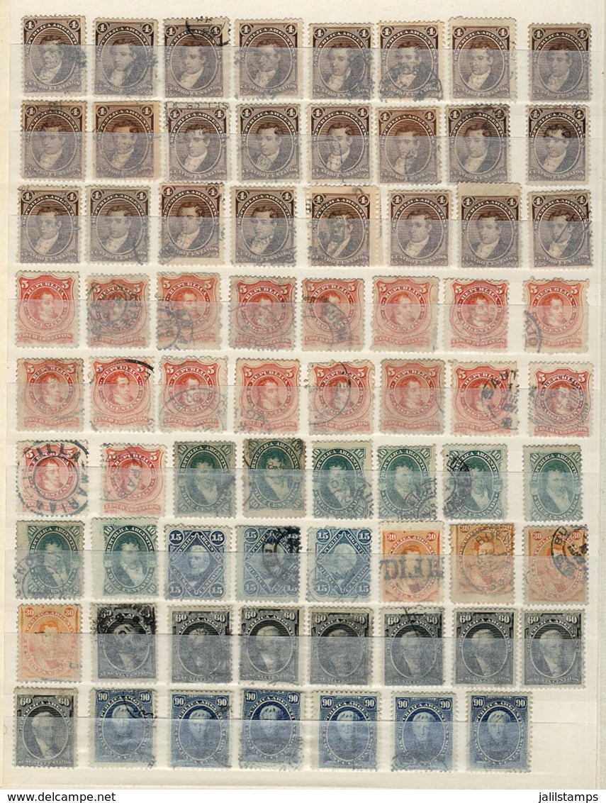 681 ARGENTINA: Stockbook With Attractive Stock Of Old Stamps, Fine General Quality (the Classic Stamps On The First Page - Lots & Serien