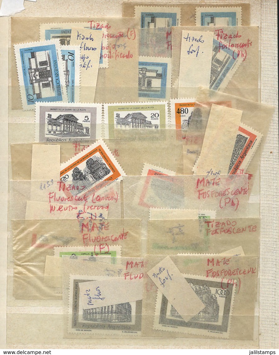 702 ARGENTINA: Stockbook With Stock Of Definitive Stamps Of The 1970s, Including Many Examples On Different Papers, Some - Lots & Serien