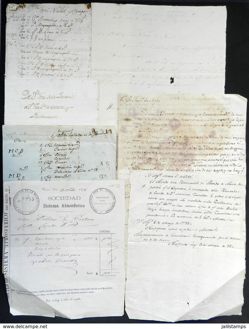 716 ARGENTINA: Lot Of Documents Of Circa 1787-1800, For Example: Balance Of The Credit Of Nadal Y Campos At The Store Of - Sonstige & Ohne Zuordnung