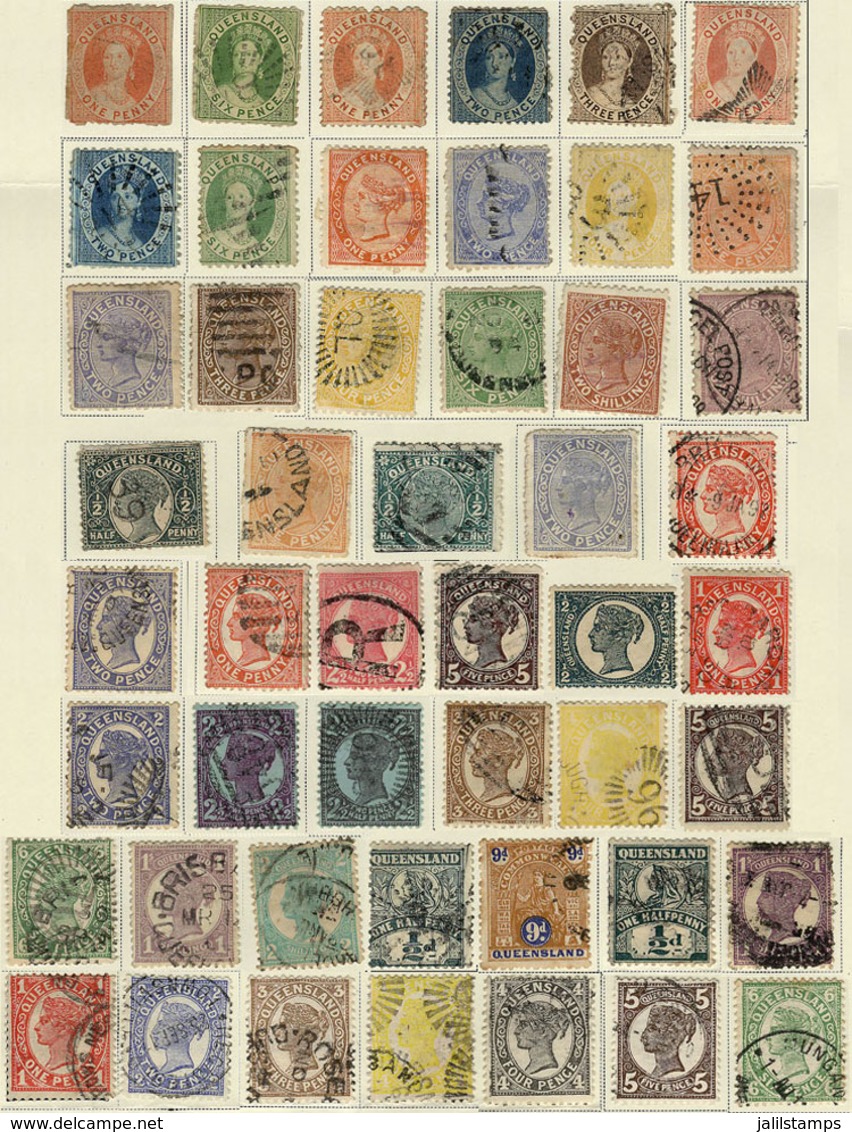 724 AUSTRALIA: Collection On Album Pages With A Good Number Of Interesting Stamps, General Quality Is Fine To Very Fine. - Mint Stamps