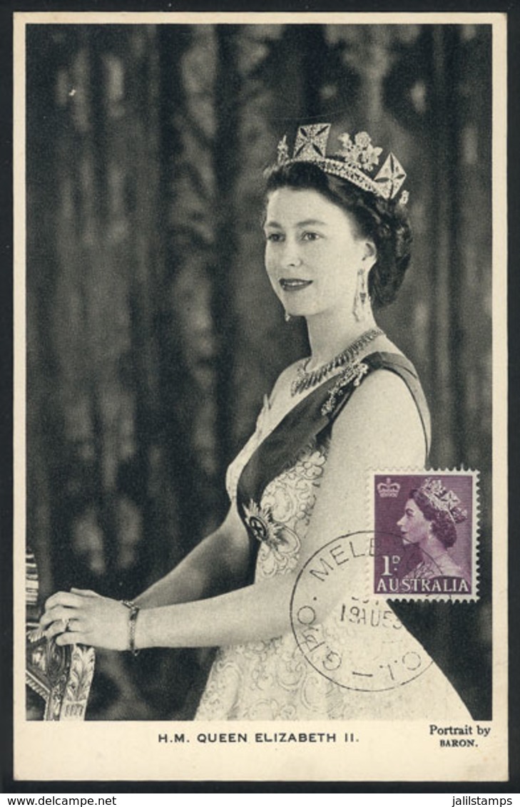727 AUSTRALIA: Queen Elizabeth II, Maximum Card Of 19/AU/1953, VF Quality - Maximum Cards