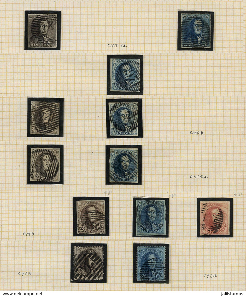 790 BELGIUM: Old Collection On Album Pages, Mint Or (mostly) Used Stamps, Very Fine General Quality. I Estimate A Scott  - Collections