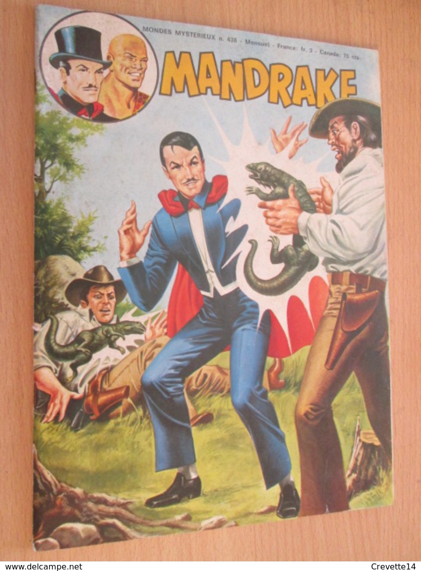 BD-518 : FASCICULE DE LA REVUE MANDRAKE MONDES MYSTERIEUX N°438 4/78 , TB état , Vu à 4.50€ Chez I-B - Mandrake