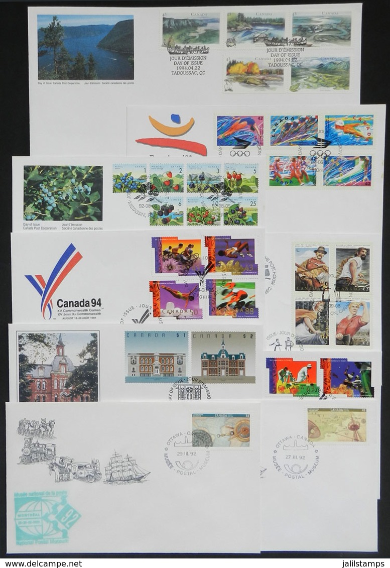 997 CANADA: 13 Modern FDC Covers, Very Thematic, VF Quality - Other & Unclassified