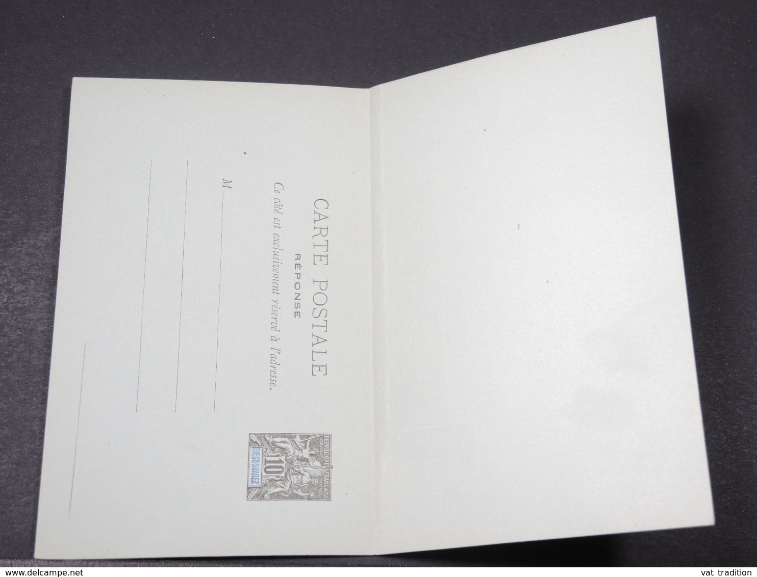 DIEGO SUAREZ - Entier Postal Type Groupe Avec Réponse Non Circulé - L 17812 - Covers & Documents