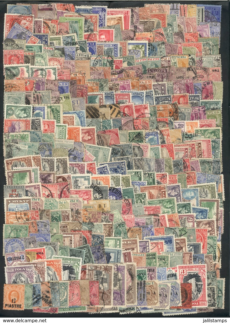 1108 BRITISH COLONIES: Interesting Lot With SEVERAL HUNDRED Used Or Mint Stamps, Mainly Old And In General Of Fine Quali - Other & Unclassified