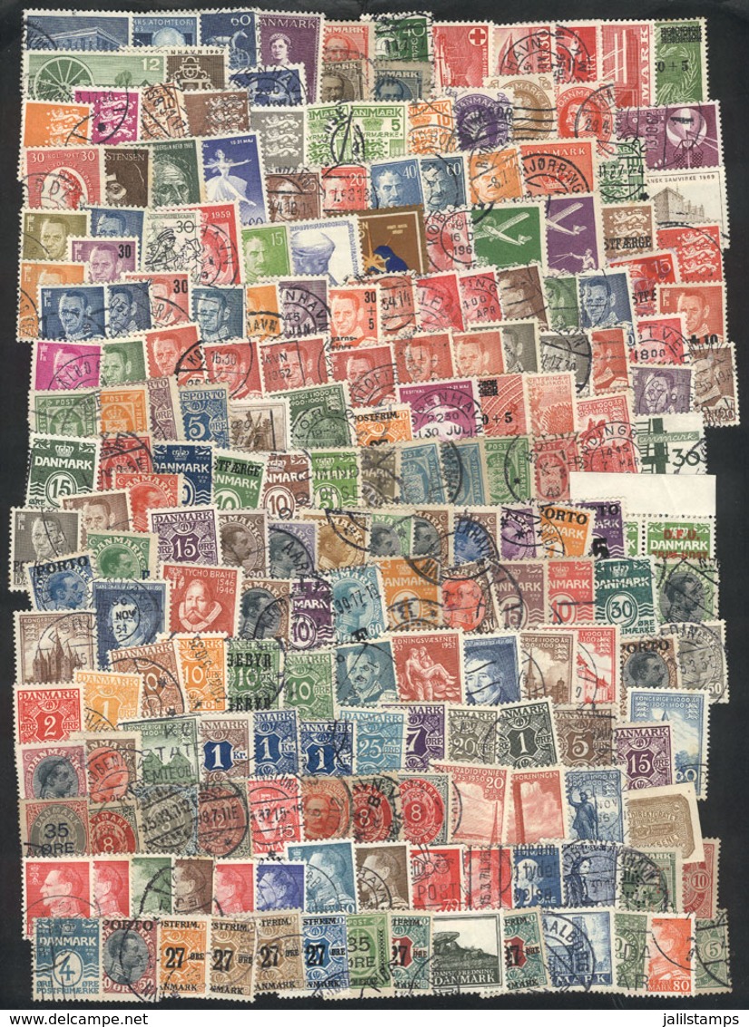 1159 DENMARK: Interesting Lot Of Used Or Mint Stamps, Of Varied Periods, Very Fine General Quality. Good Opportunity At  - Other & Unclassified