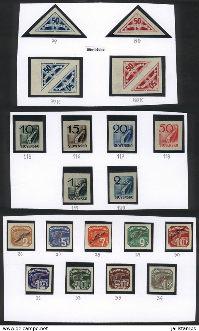 1191 SLOVAKIA: 3 Sets Of Newspaper Stamps, Revenue Stamps And Personal Delivery Stamps, MNH, Excellent Quality! - Other & Unclassified