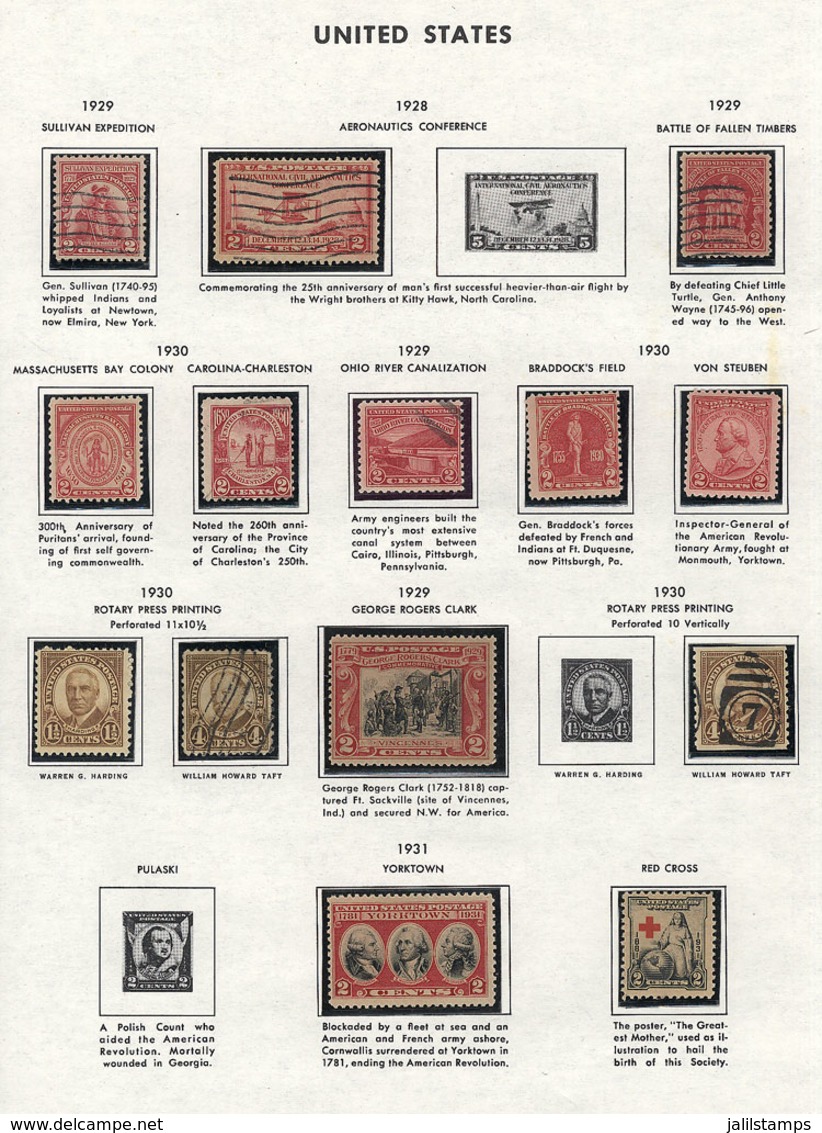 1255 UNITED STATES: Collection Of Mint And Used Stamps In Liberty Album, Containing About 400/500 Mint Or Used Stamps, F - Altri & Non Classificati