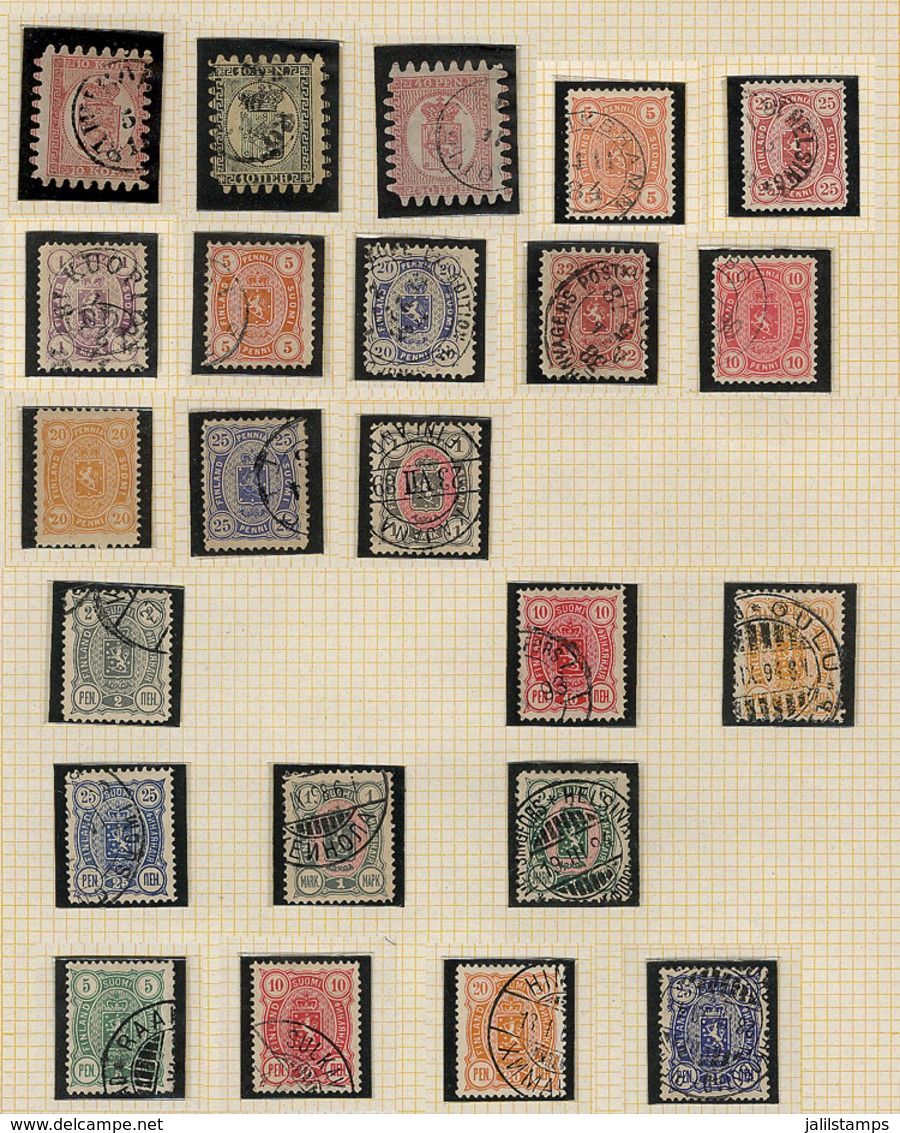 1267 FINLAND: Old Collection On Album Pages, Mint Or (mostly) Used Stamps, Of Fine To Very Fine General Quality. I Estim - Sonstige & Ohne Zuordnung