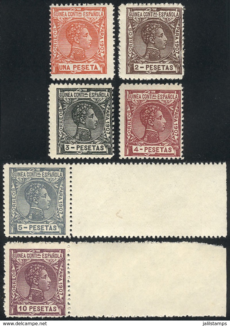 1372 SPANISH GUINEA: Sc.68/73, The 6 High Values Of The Set, Unmounted, Excellent Quality, Catalog Value US$160. - Spanish Guinea