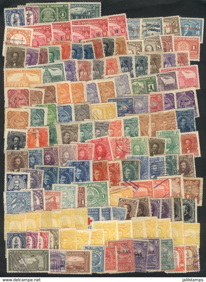 1387 HONDURAS: Interesting Lot Of Used And Mint Stamps (some Can Be Without Gum), Fine General Quality (some May Have Mi - Honduras