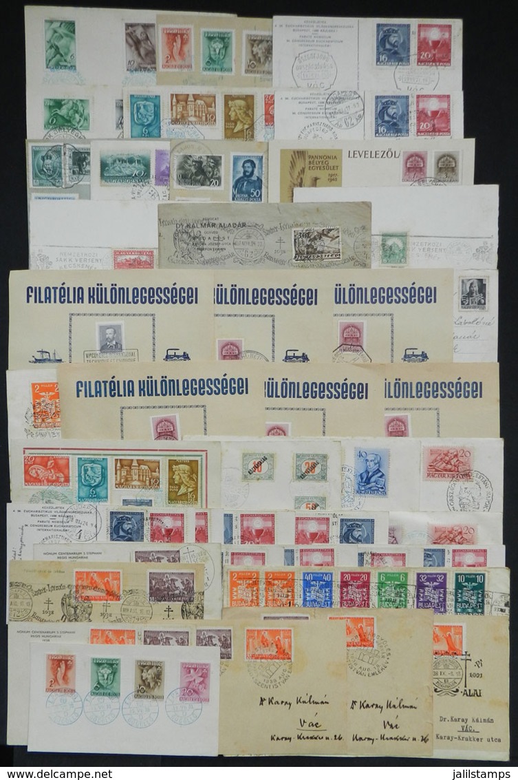 1423 HUNGARY: 41 Covers Or Cards With Very Thematic Special Cancels, Almost All From 1930s, Interesting Lot! - Other & Unclassified