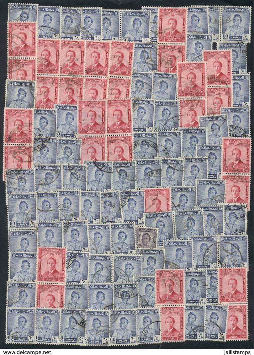 1436 IRAQ: Lot Of Several Hundreds Used Stamps (in General Of The 1950s), Including Many High Values Of The Sets, Catalo - Iraq