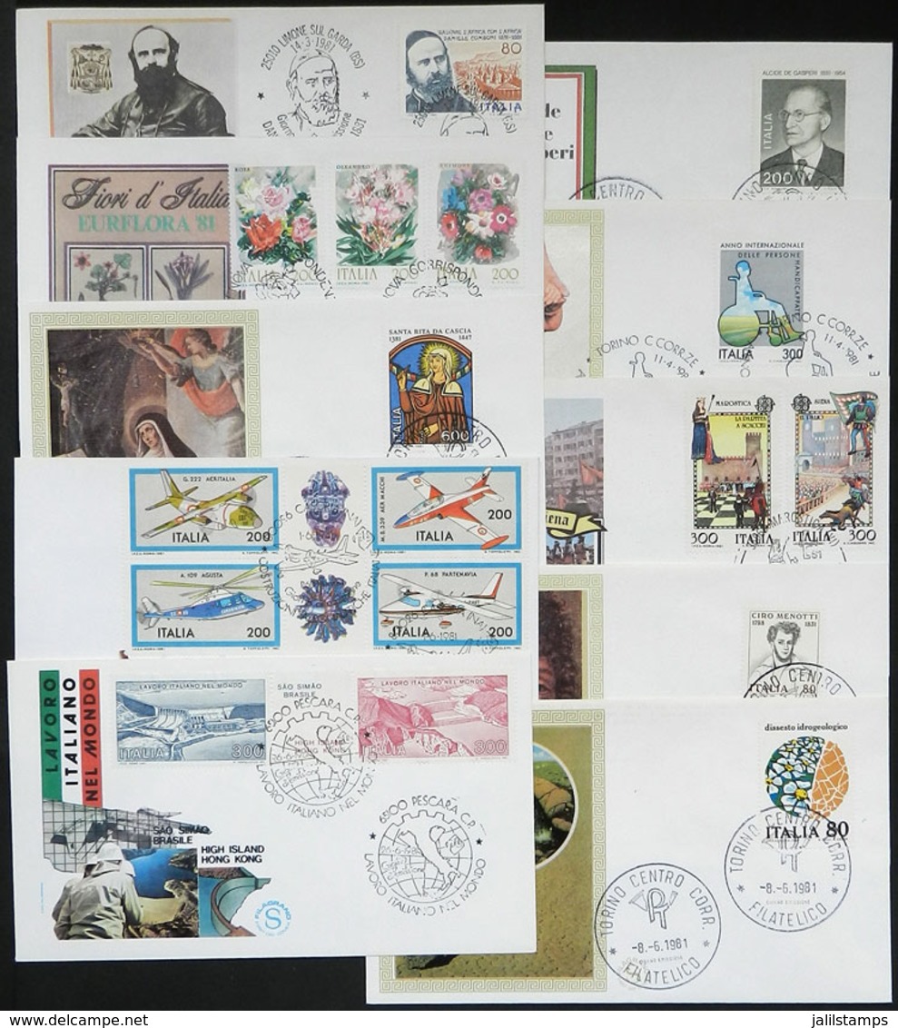 1489 ITALY: 95 First Day Covers (FDC) Of Stamps Issued Between 1981 And 1983, Excellent Quality! - Unclassified