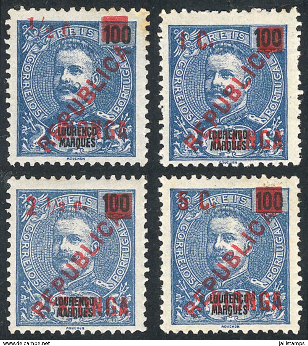 1509 KIONGA: Sc.1/4, 1916 Complete Set Of 4 Values (complete Country!), Mint Without Gum As Most Of The Stock (the 2½ Wi - Kionga