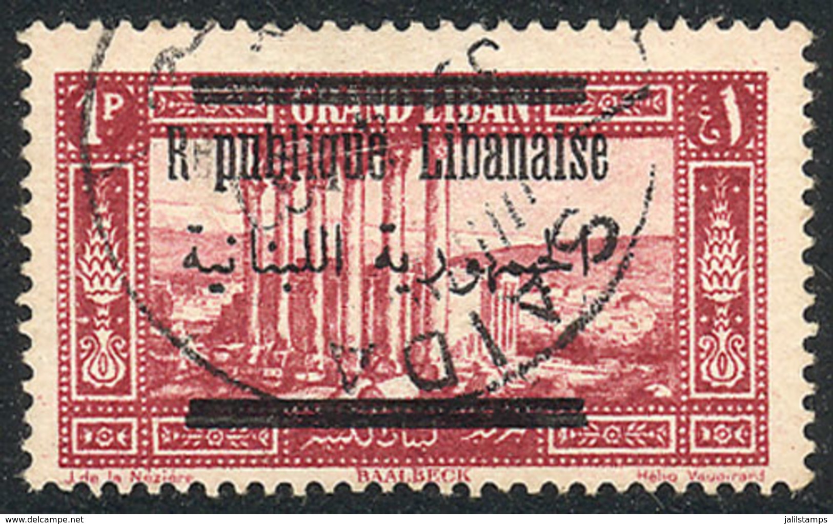 1516 LEBANON: Yvert 86, With ""R Publique"" Variety, VF Quality!" - Lebanon