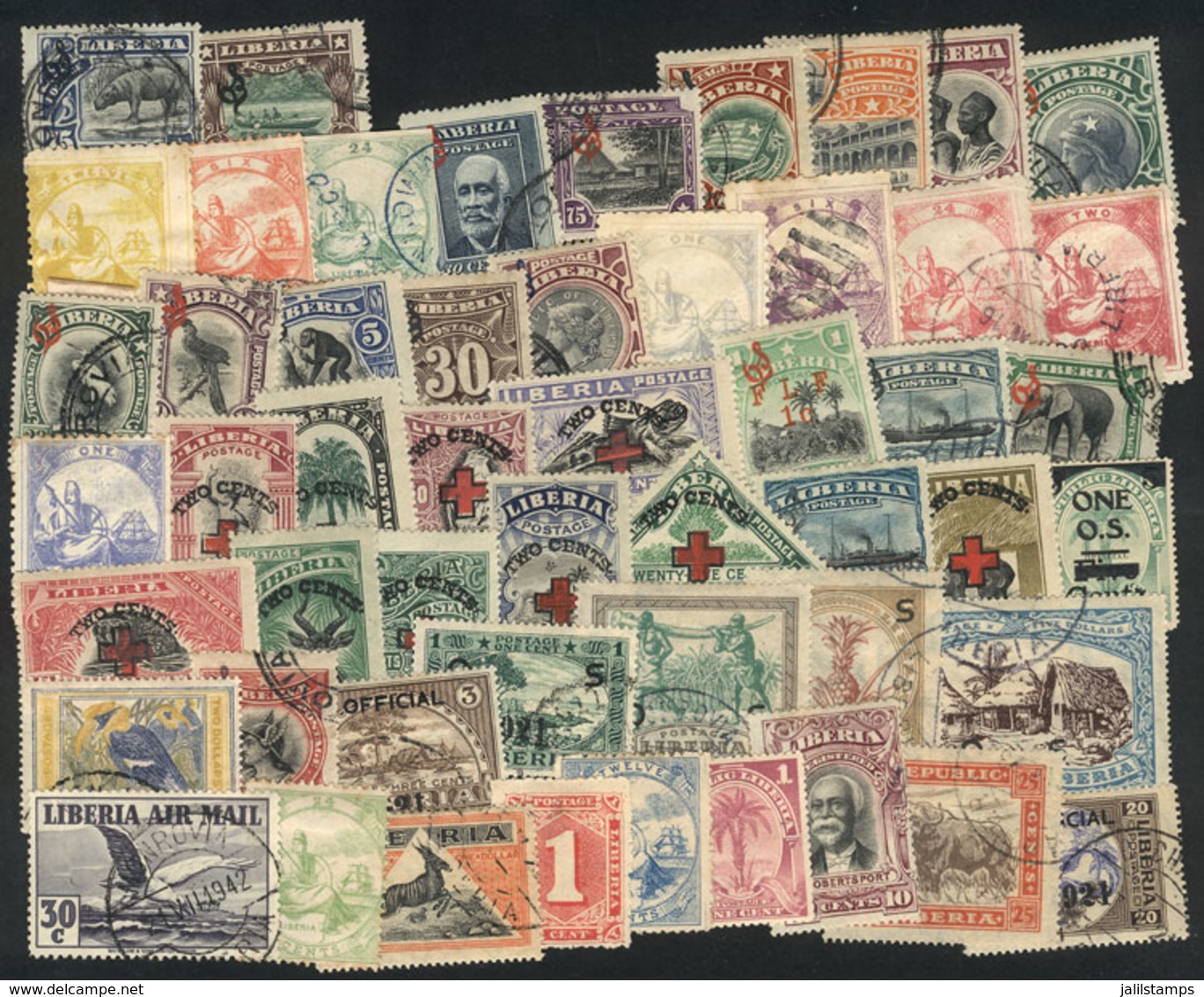 1525 LIBERIA: Interesting Lot Of Used And Mint Stamps (some Can Be Without Gum), Fine General Quality (some May Have Min - Liberia