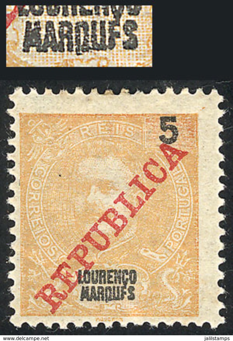 1531 LOURENZO MARQUES: Sc.78, With ""MARQUFS"" Variety, Light Corner Crease, Very Nice!" - Lourenco Marques